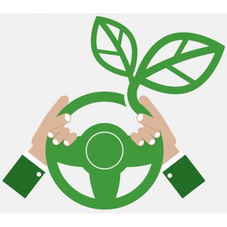 Sticker eco conduite voiture