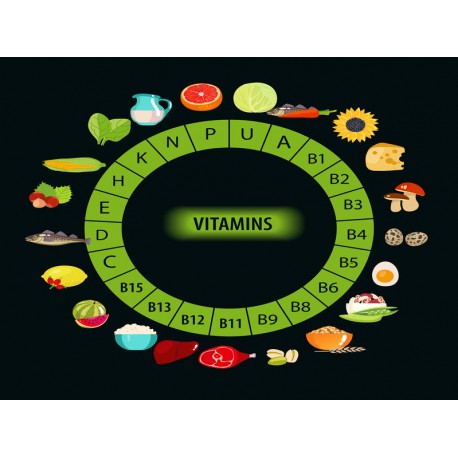 autocollant vitamine