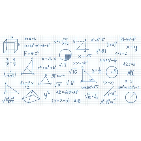 stickers muraux mathematiques