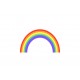 autocollant arc en ciel nuages