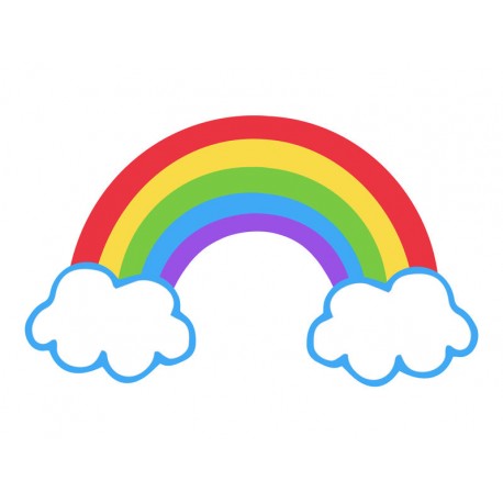 mural autocollant deco arc en ciel