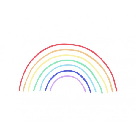 autocollant mural arc en ciel pas cher