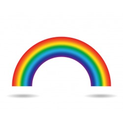 autocollant mural arc en ciel decoration