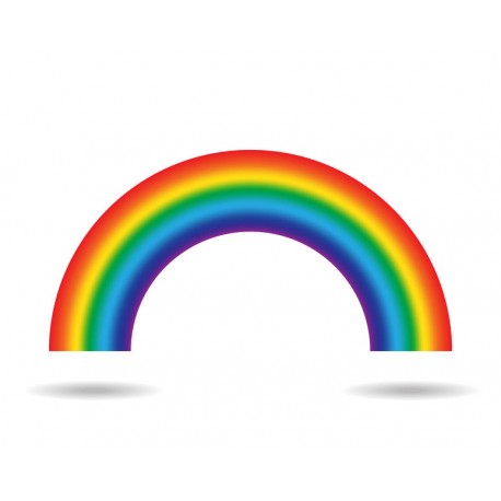 autocollant mural arc en ciel decoration