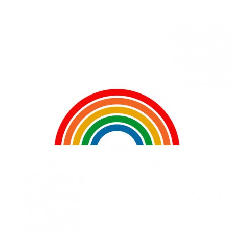 autocollant mural arc en ciel chambre enfant