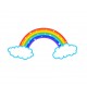 autocollants muraux arc en ciel pas cher