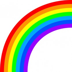 sticker arc en ciel couleurs