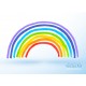 stickers nuage arc en ciel