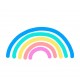 stickers mural arc en ciel decoratif bebe