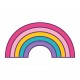 stickers mural arc en ciel garçon