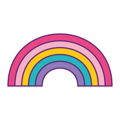 stickers mural arc en ciel garçon