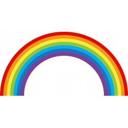stickers muraux arc en ciel