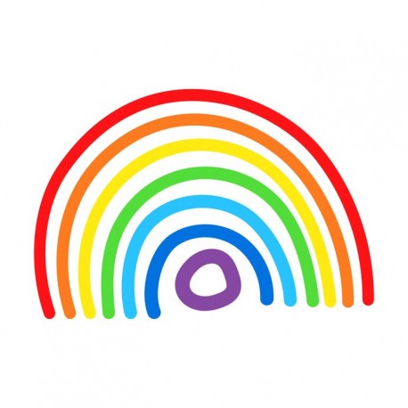 stickers muraux arc en ciel