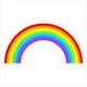 stickers muraux arc en ciel deco bebe