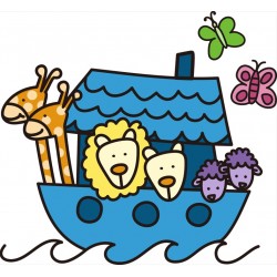 autocollants muraux arche de noe