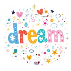 autocollant mural dream chambre