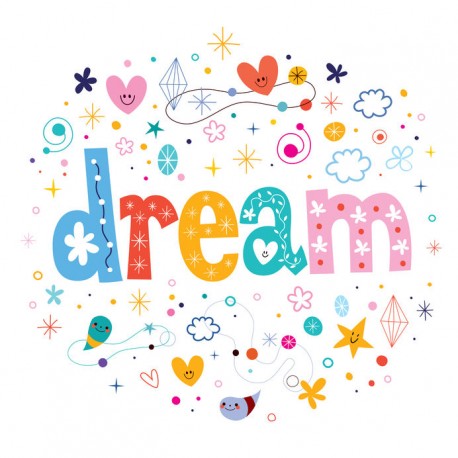 autocollant mural dream chambre