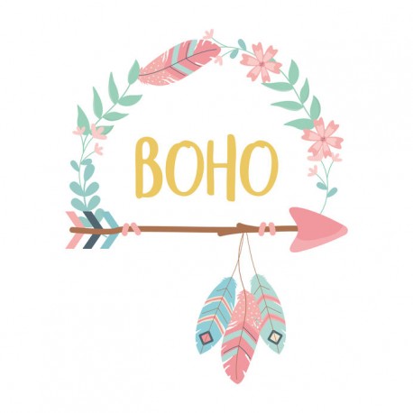 stickers muraux boho geant