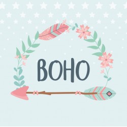 stickers muraux attrape reve boho