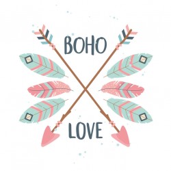 stickers muraux boho pastel