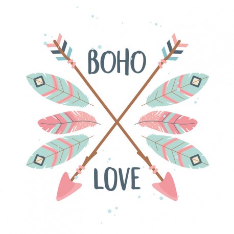 stickers muraux boho pastel