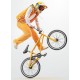 autocollant bmx gris et blanc