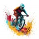 autocollant mural bmx chambre