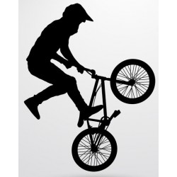 autocollant mural bmx chambre garcon