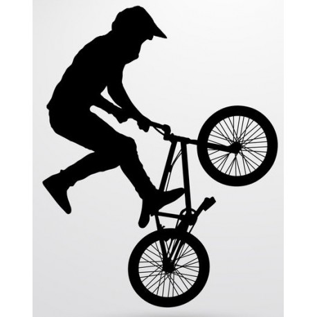 autocollant mural bmx chambre garcon