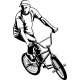 sticker bmx noir et blanc
