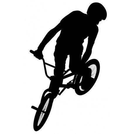 sticker mural bmx freestyle chambre