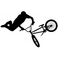 sticker mural bmx freestyle decoratif