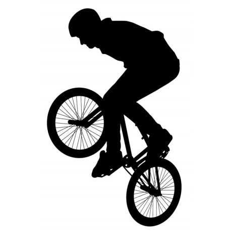 sticker mural bmx freestyle decoratif