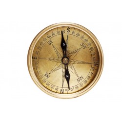 Adhesif boussole jaune bleu