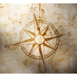 Adhesif mural boussole