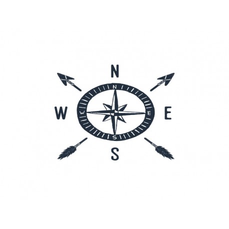 Autocollant boussole pas cher