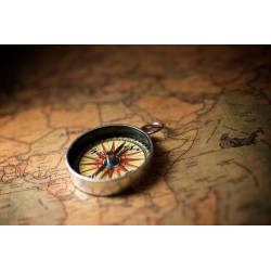 Autocollant muraux boussole chambre