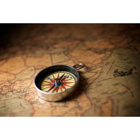 Autocollant muraux boussole chambre