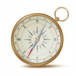 Autocollant muraux boussole pas cher