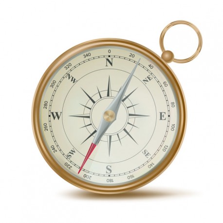 Autocollant muraux boussole pas cher