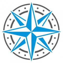 autocollants salon boussole