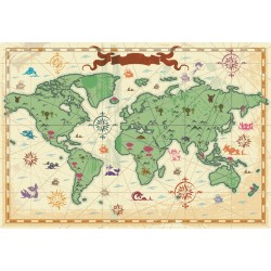 sticker boussole bronze