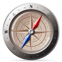 sticker boussole geant