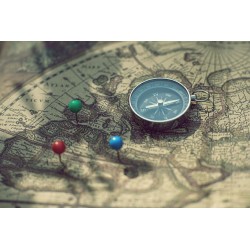 sticker mural boussole deco