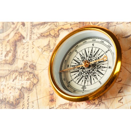 sticker mural boussole decoration