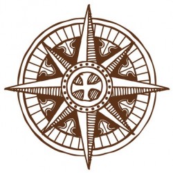 stickers boussole auto