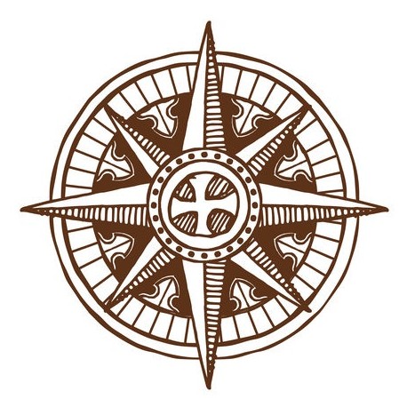 stickers boussole auto