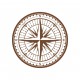stickers boussole gris