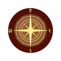 stickers boussole pas cher