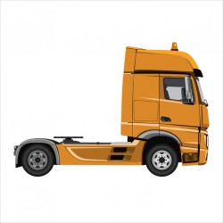 stickers camion orange